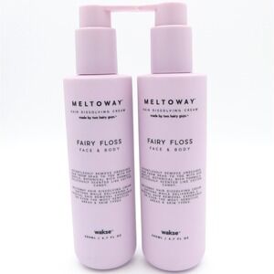 Wakse Meltoway Hair Dissolving Cream Fairy Floss Face & Body - 2 Pack 6.7 oz Ea